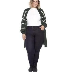 NWT Frankie & Stella High Rise Skinny Plus Jean Black Wash 26W